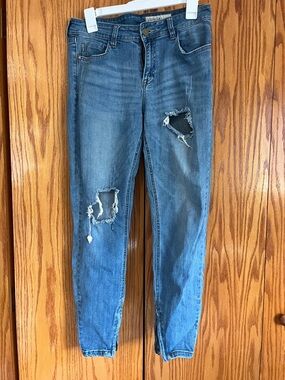 Pistola Ripped Skinny Jeans in Blue Wash